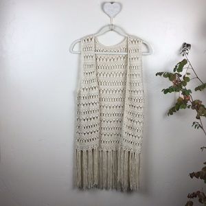 Crochet Fringe Vest